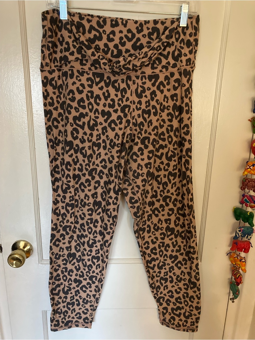 Offline by Aerie Leopard Print Real Me 7/8 leggings Hi-Rise, size XXL, FAIR